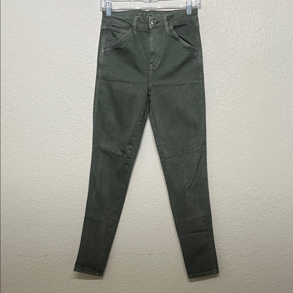 American Eagle Outfitters Women’s Size 28 Olive Skinny Jeans